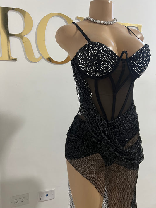 Dani Mesh Dress (Black)