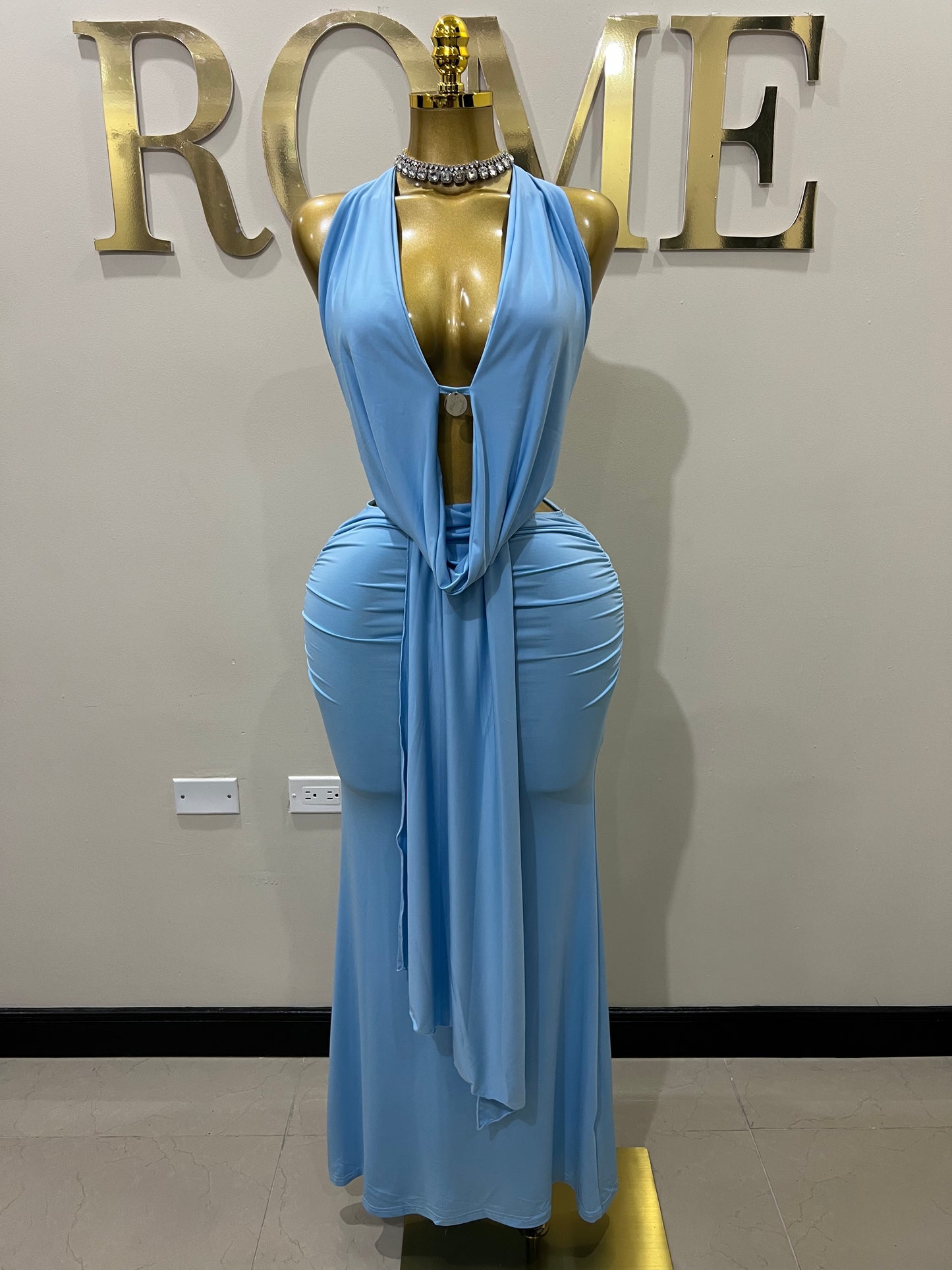 Astra Skirt Set (Blue)