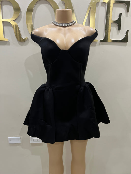 Francesca Diana Dress (Black)