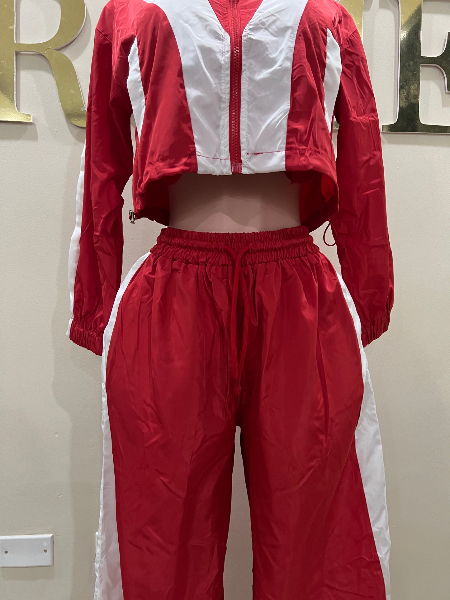 Brooklyn Tracksuit Pants Set (Red)