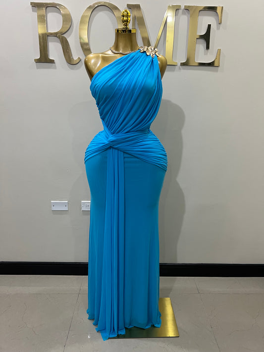 Michelle Petal Grace Dress (Blue)