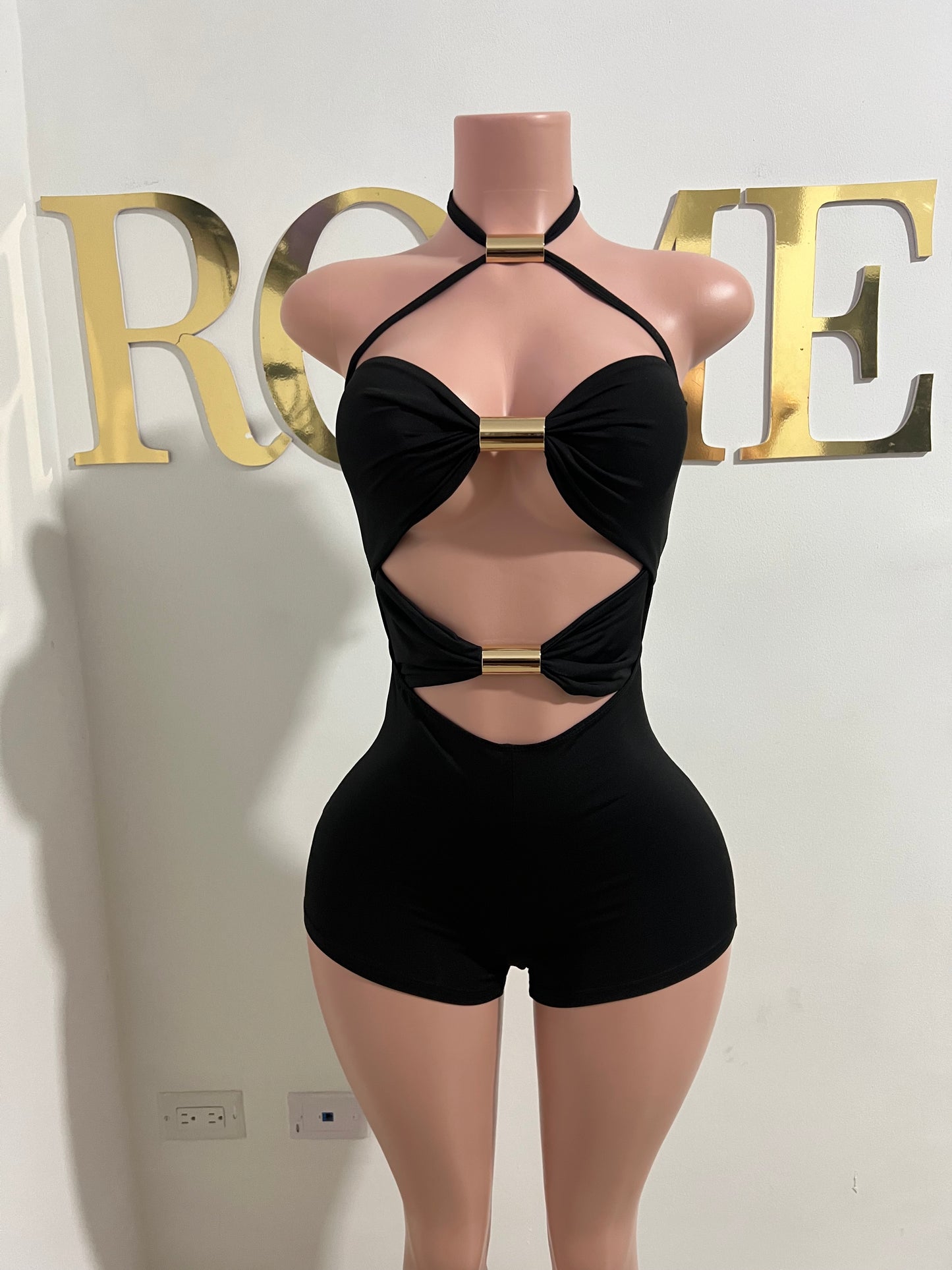 Femi Romper (Black)