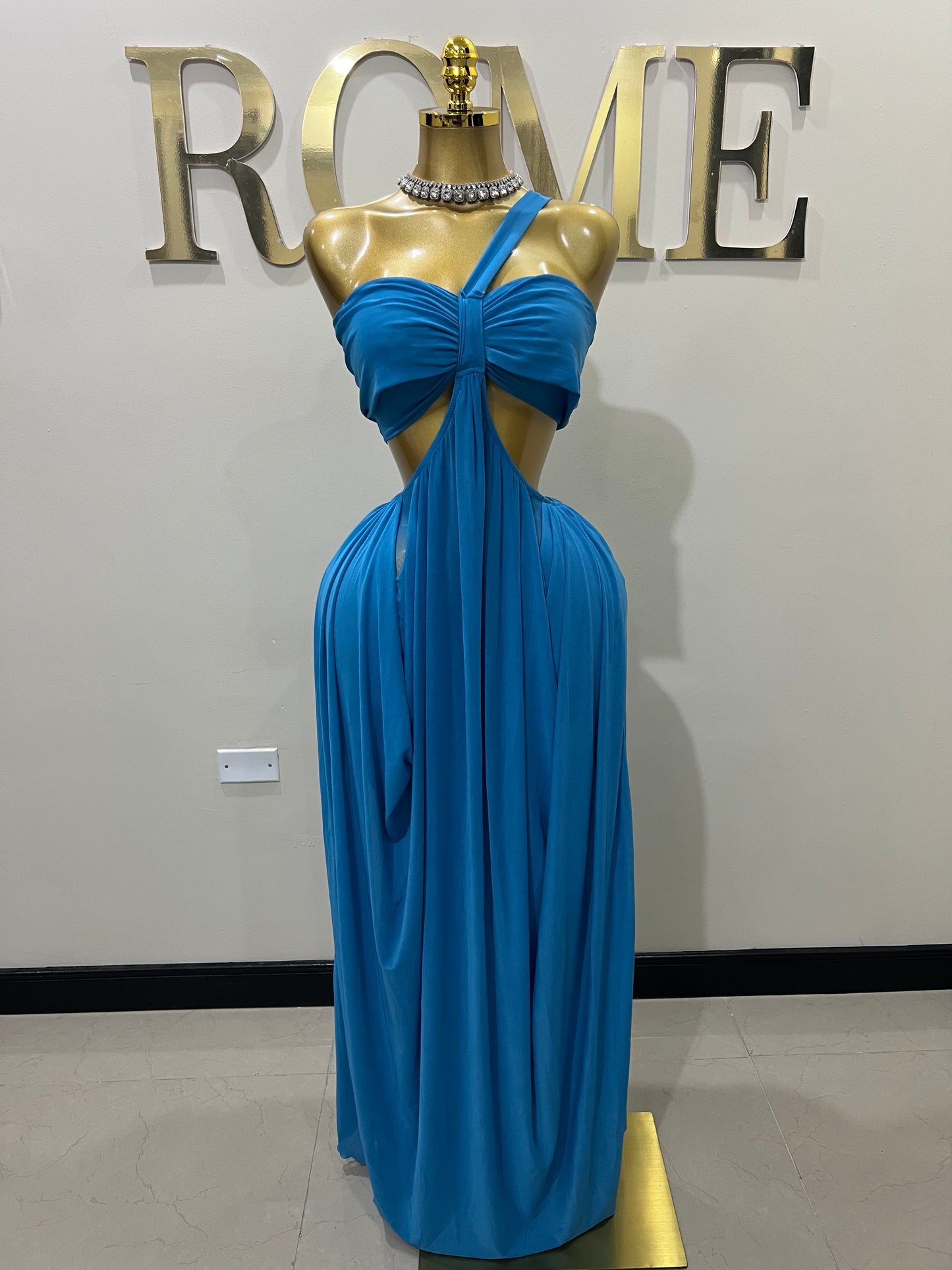 Ruby Mesh Dress (Blue)