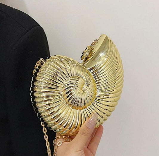 Spiral Shell Bag (Gold)