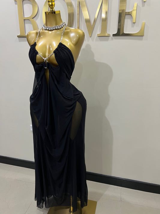 Kim Mesh Dress (Black)