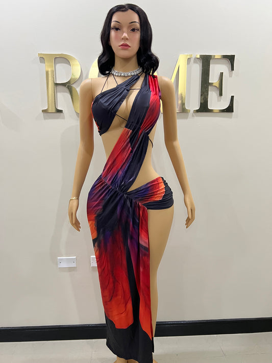 Amelia Giselle Dress (Abstract)