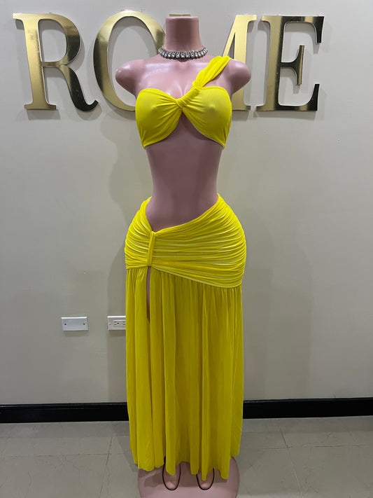 Emma Giselle Skirt Set (Yellow)