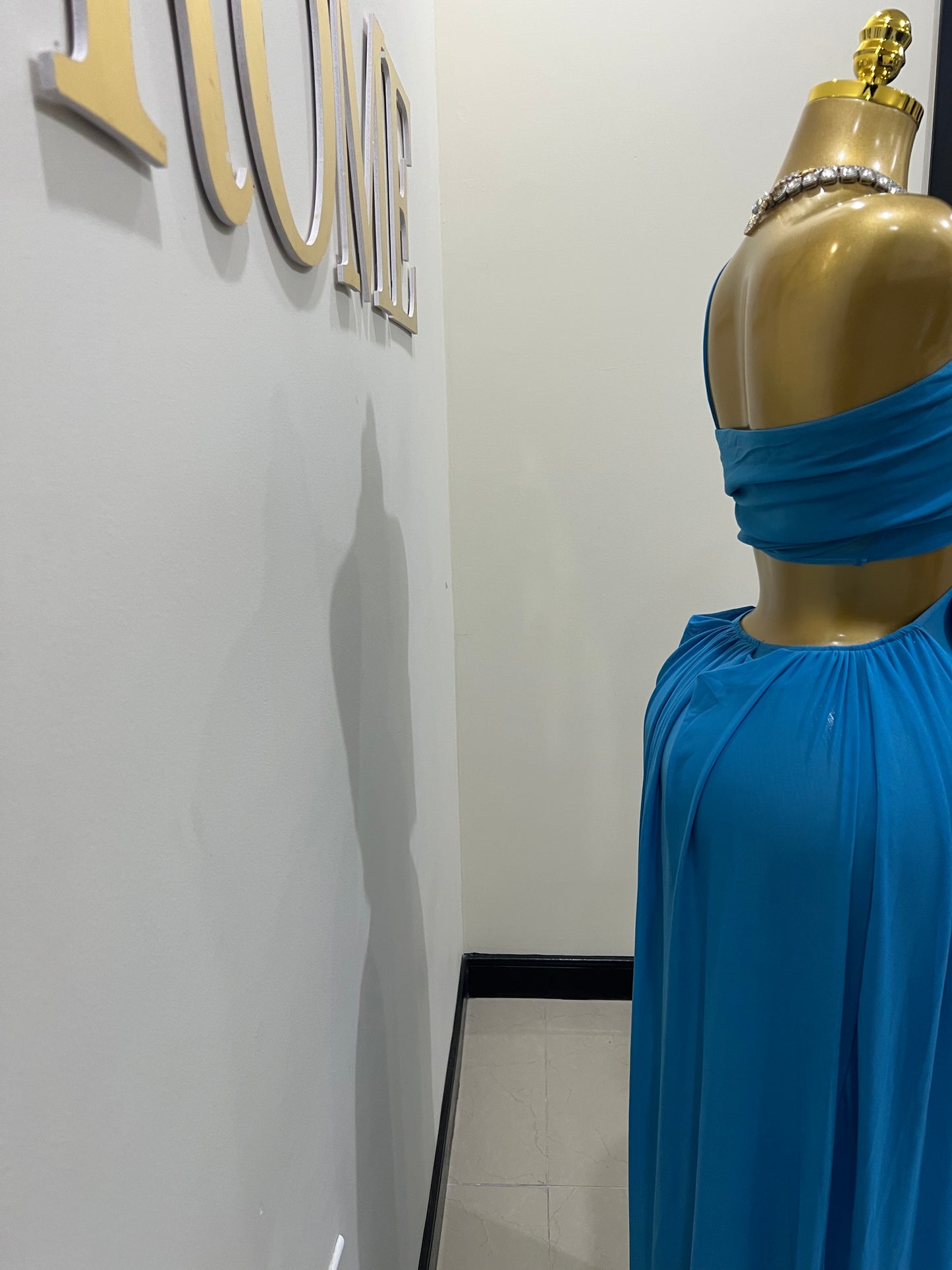 Ruby Mesh Dress (Blue)