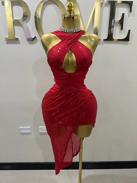 Alba Dress (Red)