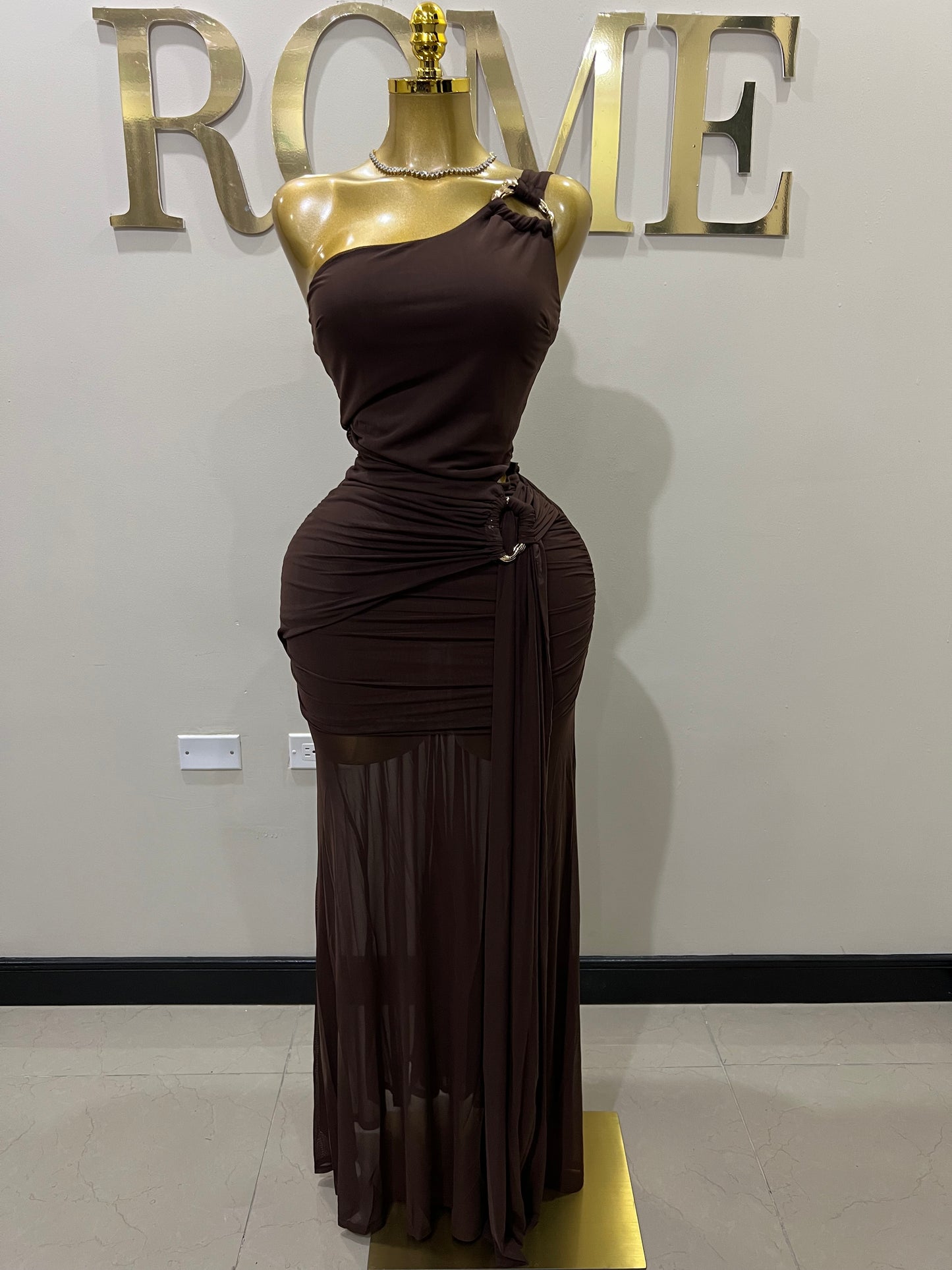 Celest Dress (Brown)