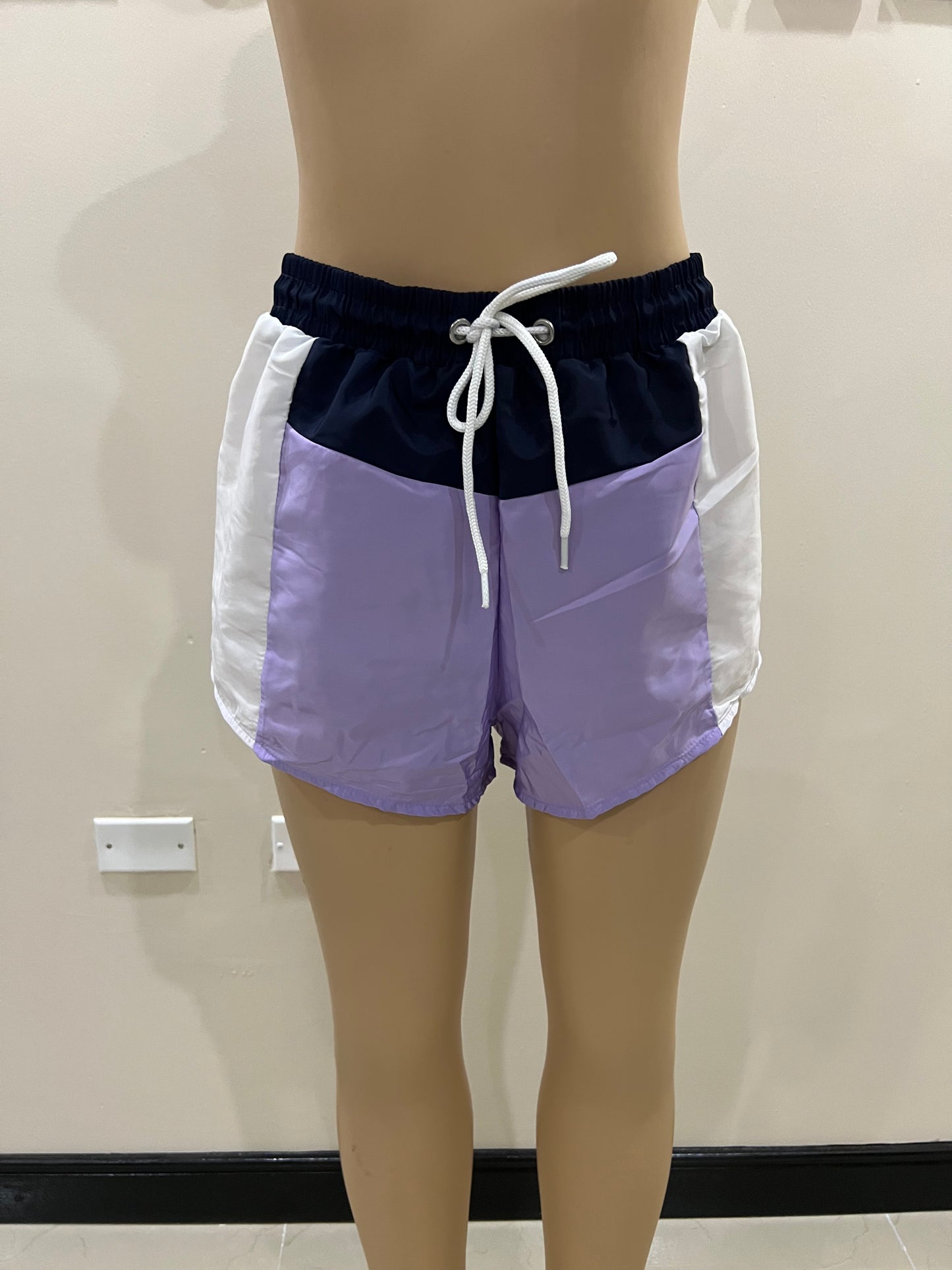 New York Tracksuit Shorts Set (Purple)