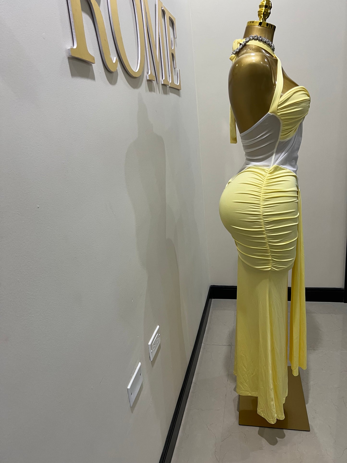 Sweetheart Vibe Nara Dress (Yellow)