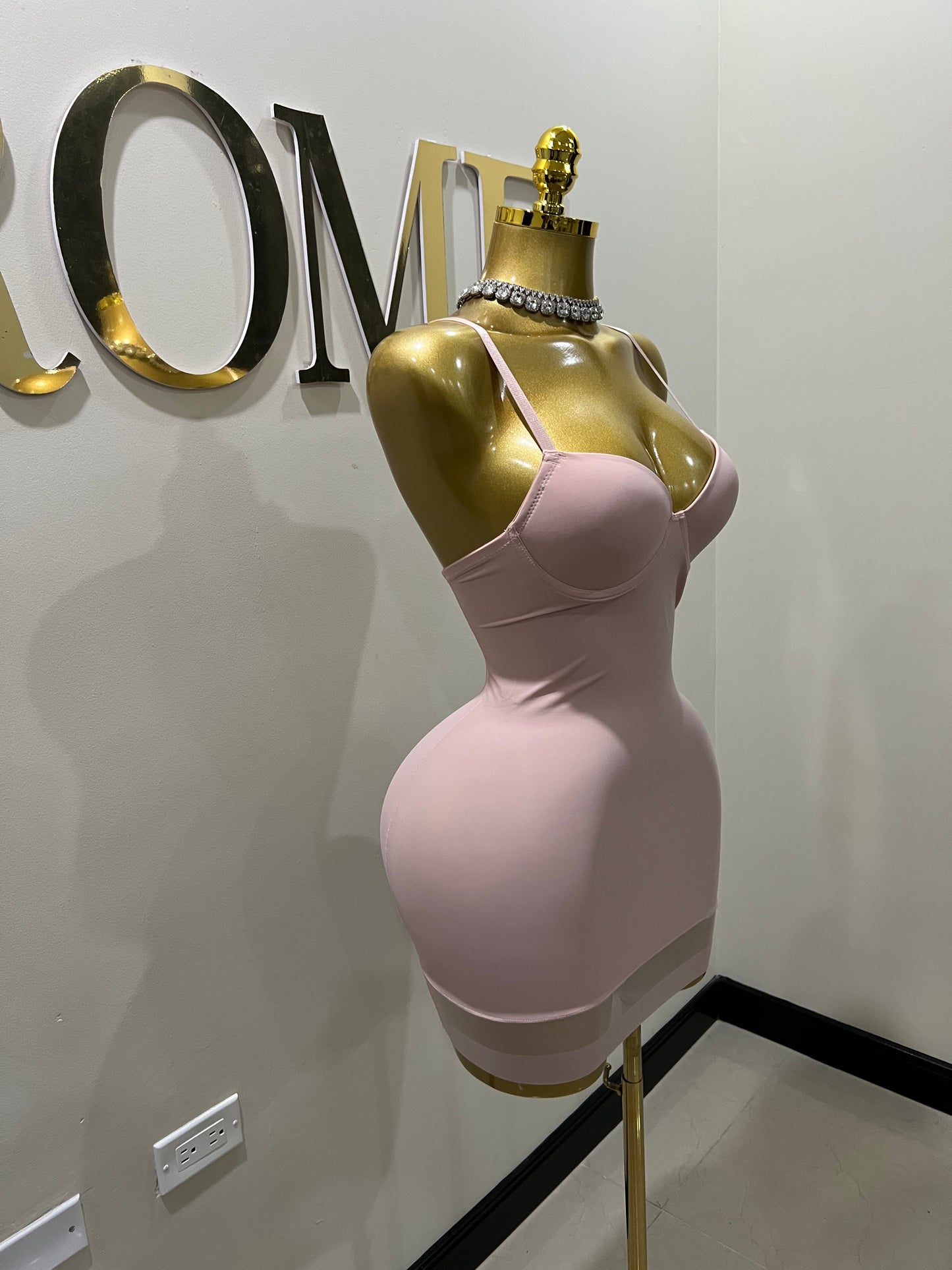 Shapewear Lingerie Dress (Dusty-Pink)