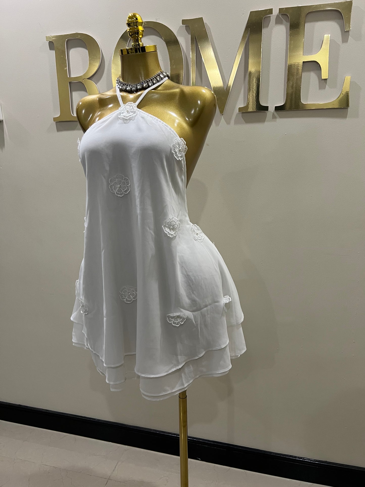 Rumi Petal Dress (White)