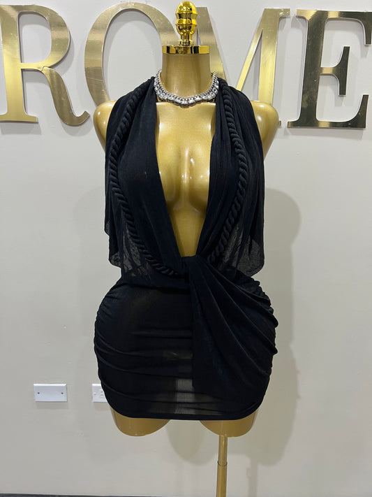 Cassie Rope Dress (Black)
