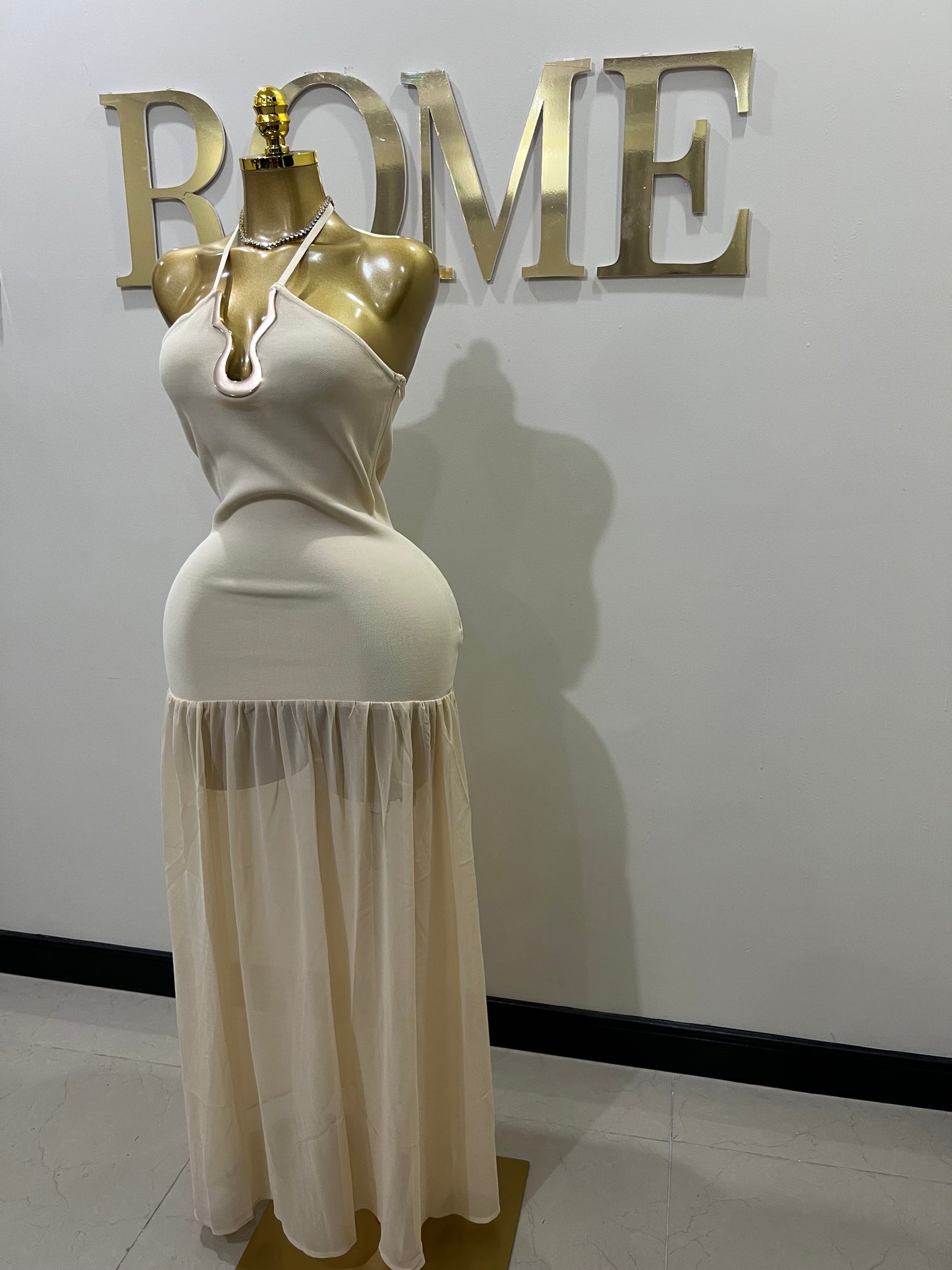 Camila Nara Dress (Cream)