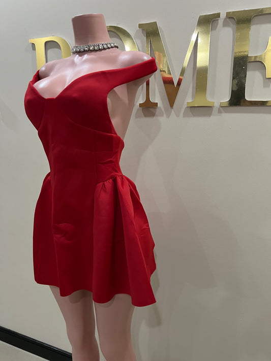 Francesca Diana Dress (Red)