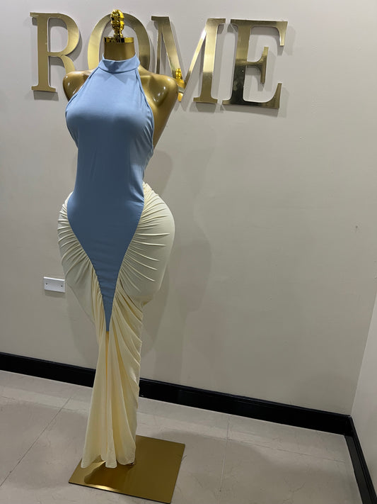 Tamia Hourglass Dress (Blue)