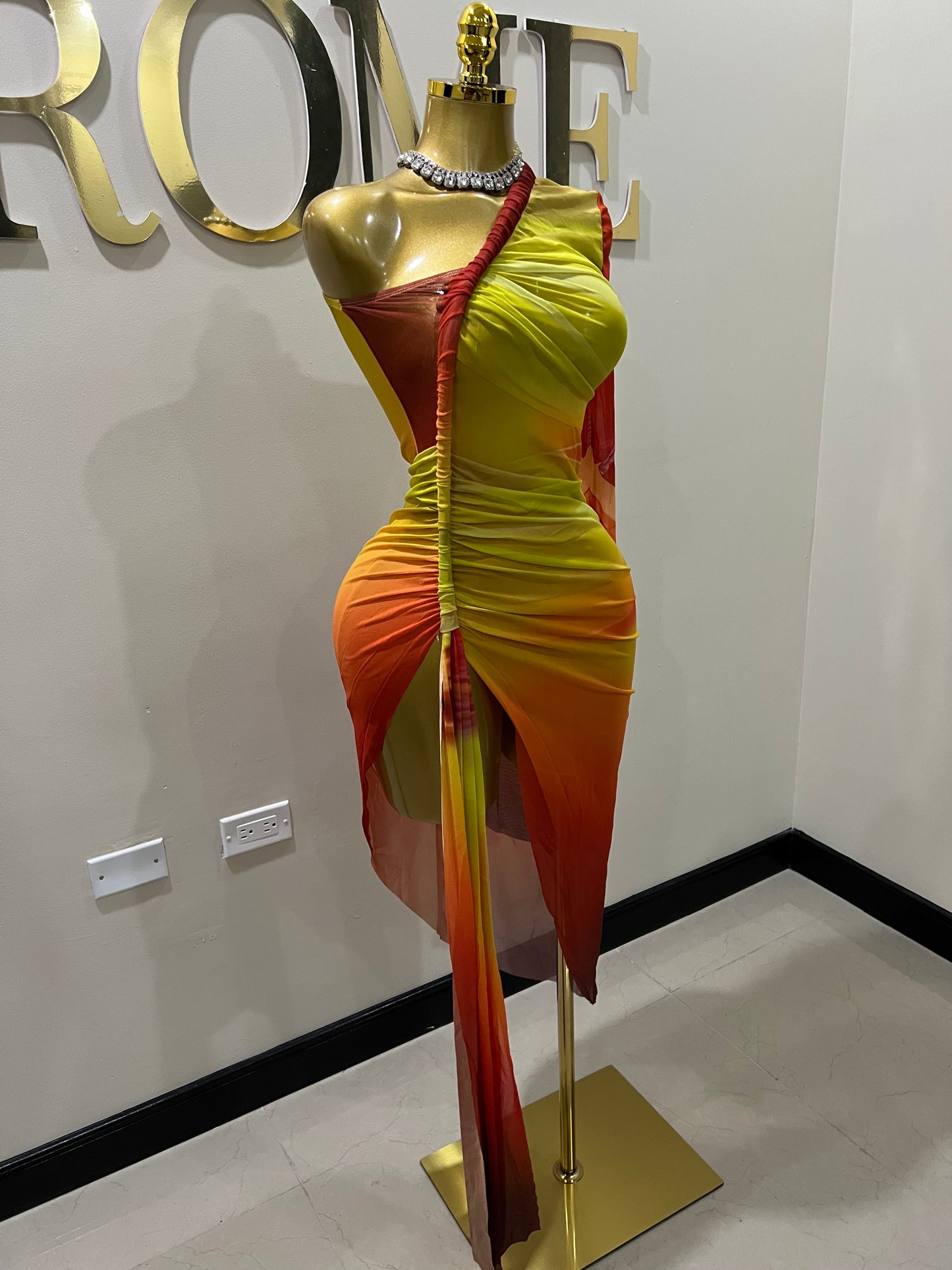 Cairo Carli Mesh Dress