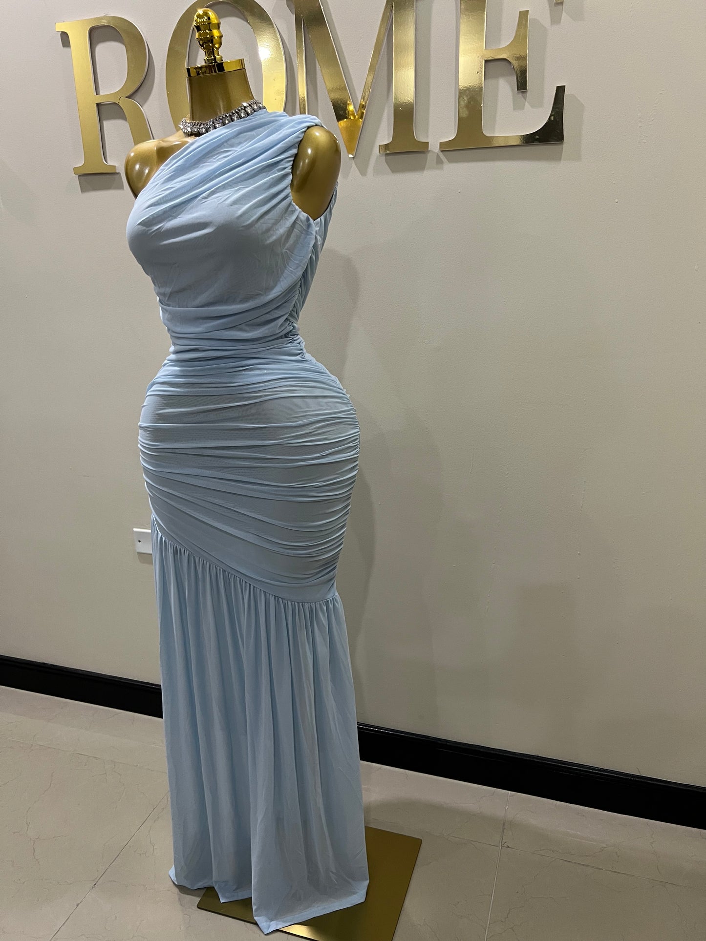 Michelle Mesh Dress (Blue)