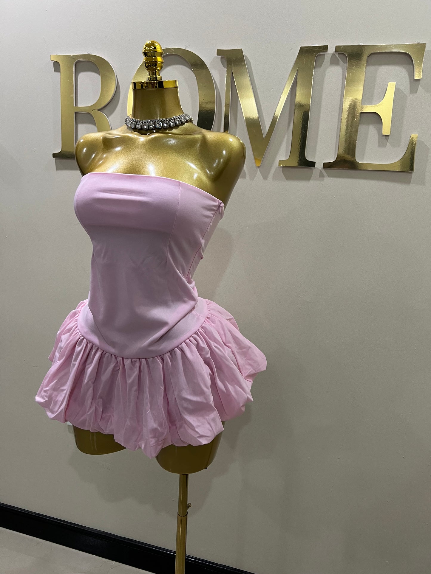 Solange Princess Pumpkin Dress (Pink)