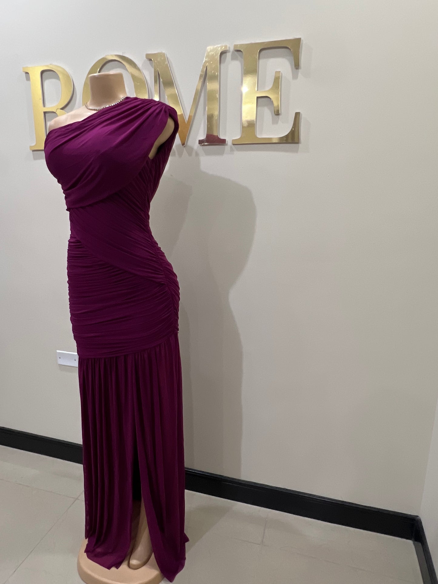 Michelle Aviv Split Dress (Bright Purple)