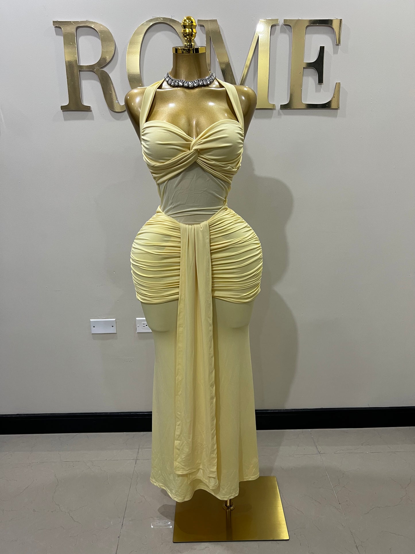 Sweetheart Nara Dress (Yellow)