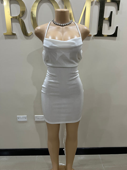 Carey Mini Dress (White)