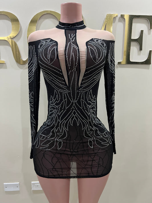 Kingdom Dress (Black & Silver)