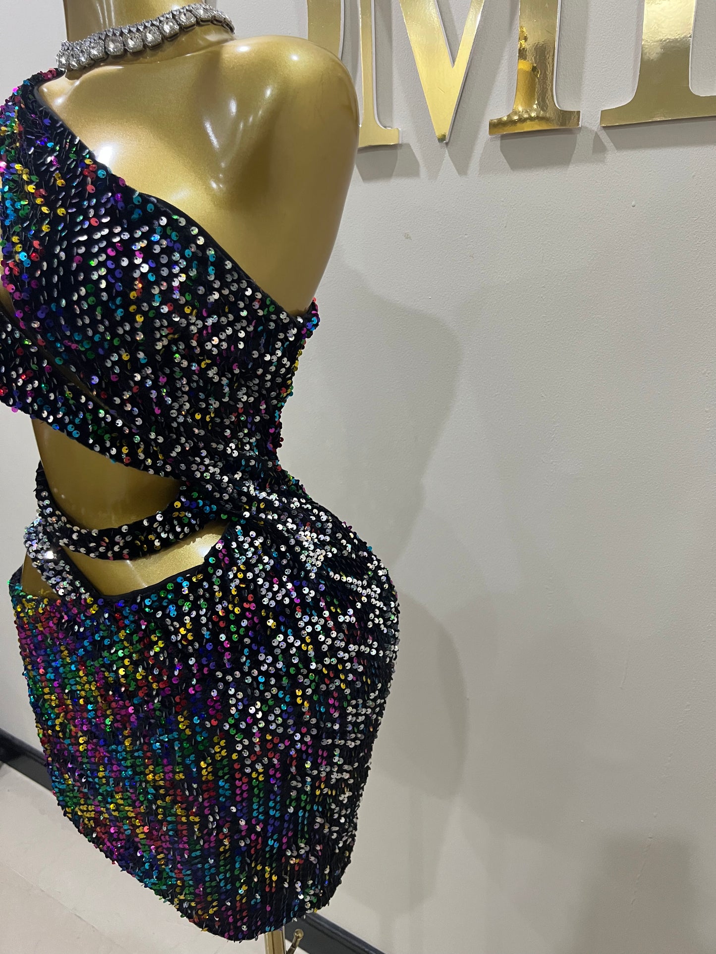 Ibiza Sequin Dress (Multi-color)