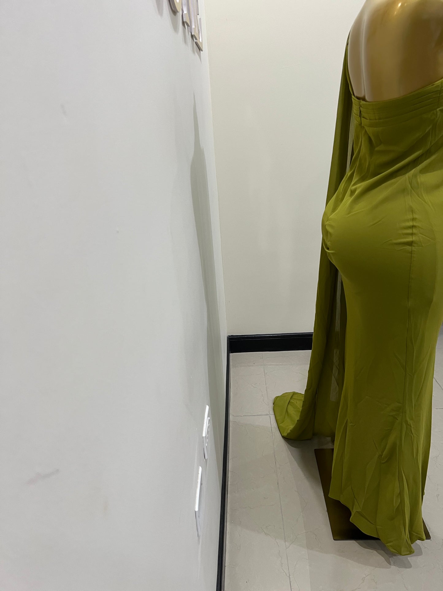 Isabella Chiffon Dress (Green)
