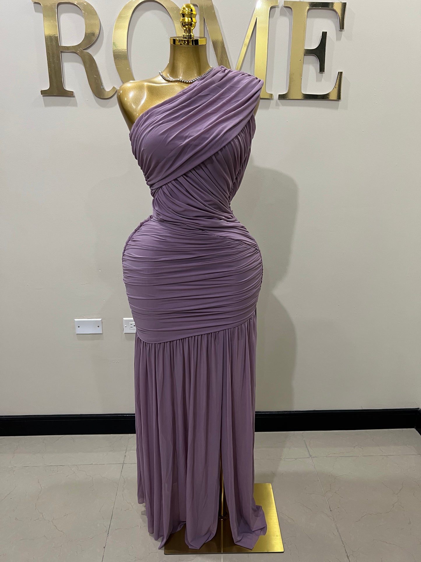 Michelle Aviv Split Dress (Purple)