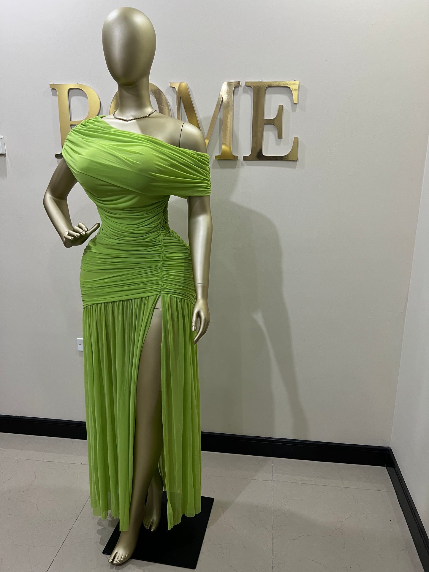 Michelle Tiana Split Dress (Green)