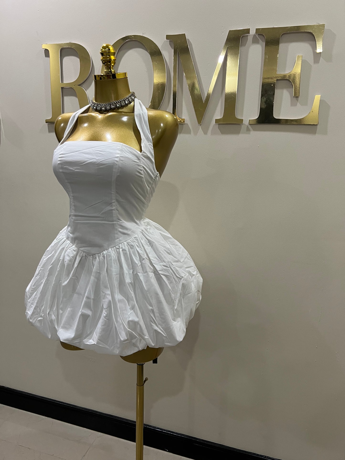 Diana Pumpkin Dress (White)