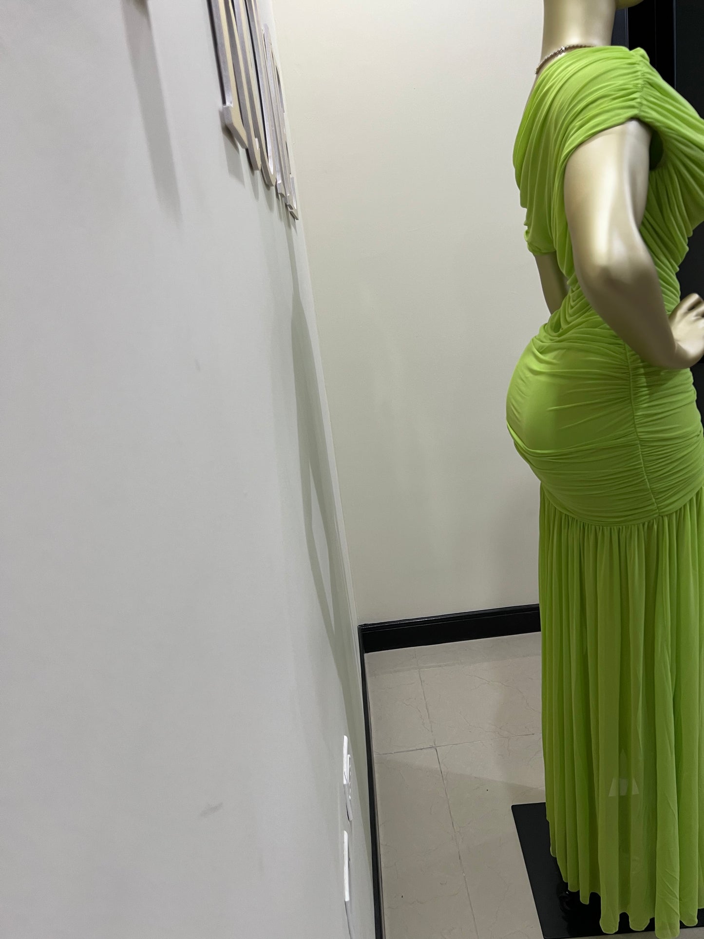 Michelle Tiana Split Dress (Green)