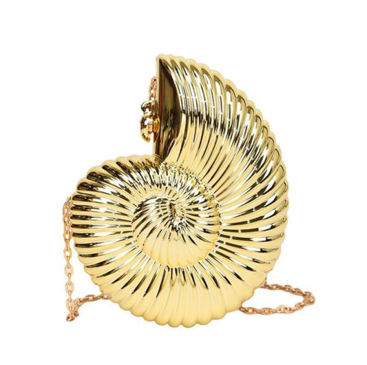 Spiral Shell Bag (Gold)