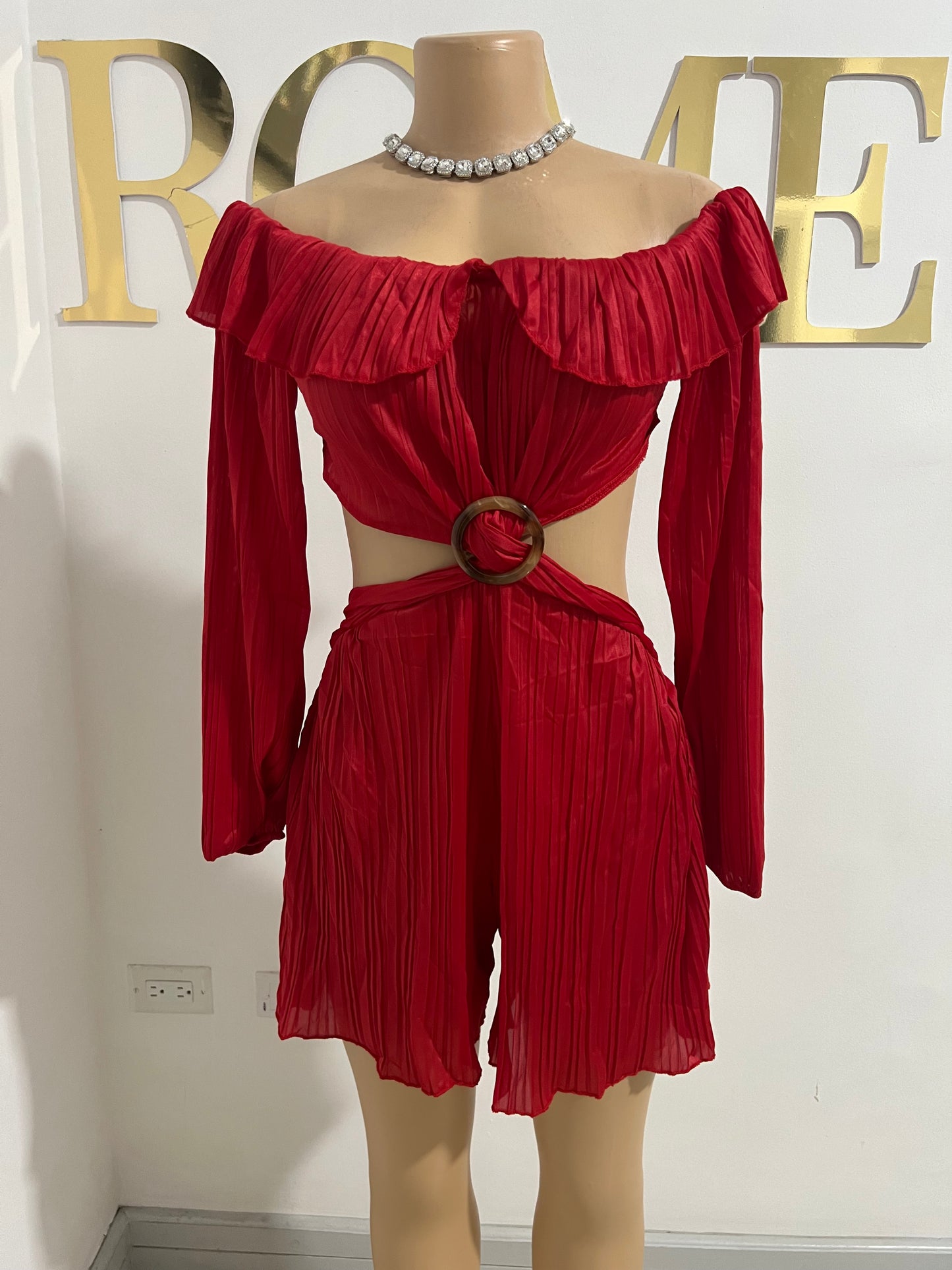 Jane Romper (Red)