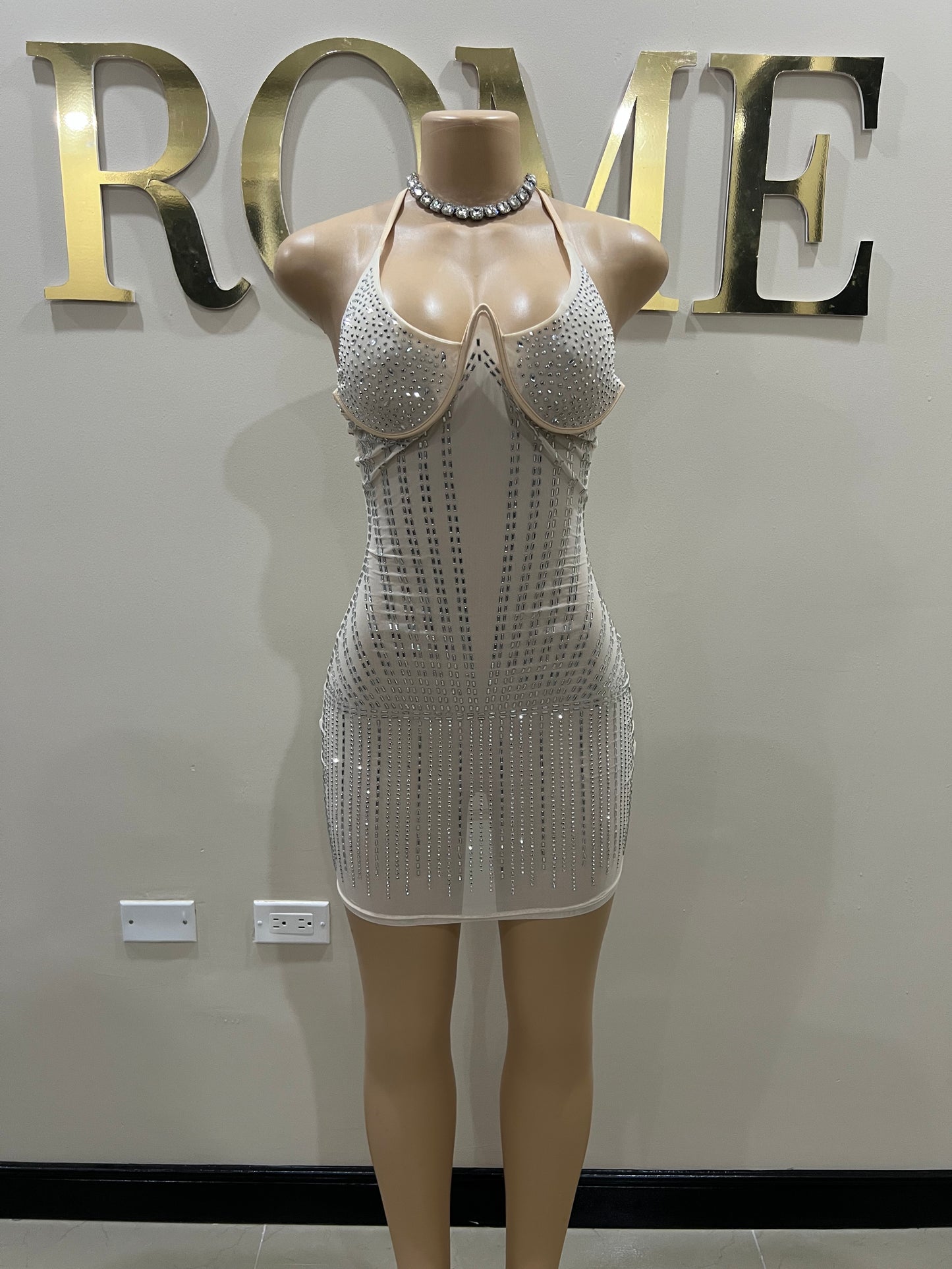 Medusa Mini Dress 2 (Nude)