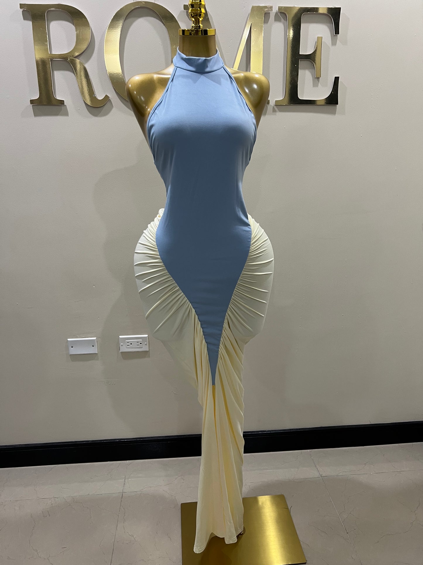 Tamia Hourglass Dress (Blue)