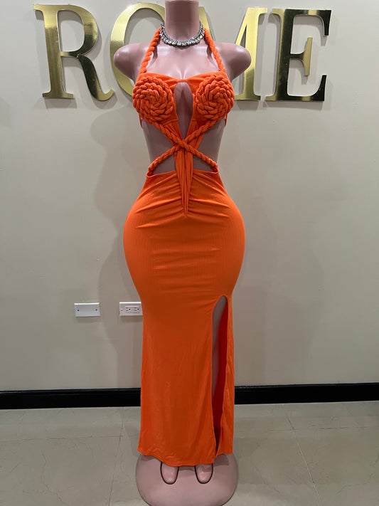 Athena Rope Dress (Orange)