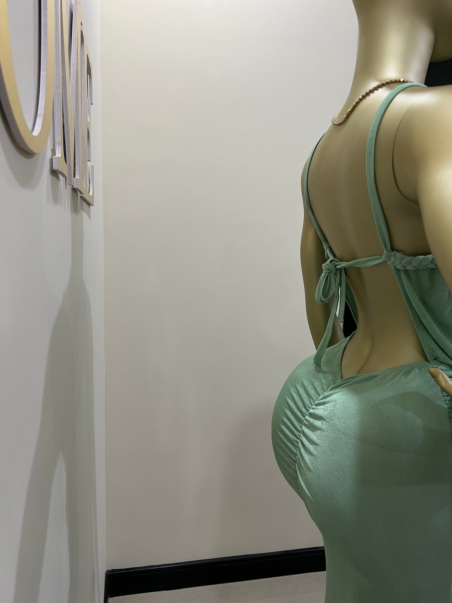 Alaine Braided Dress (Green)