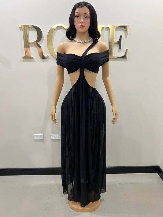 Ruby Mesh Dress (Black)