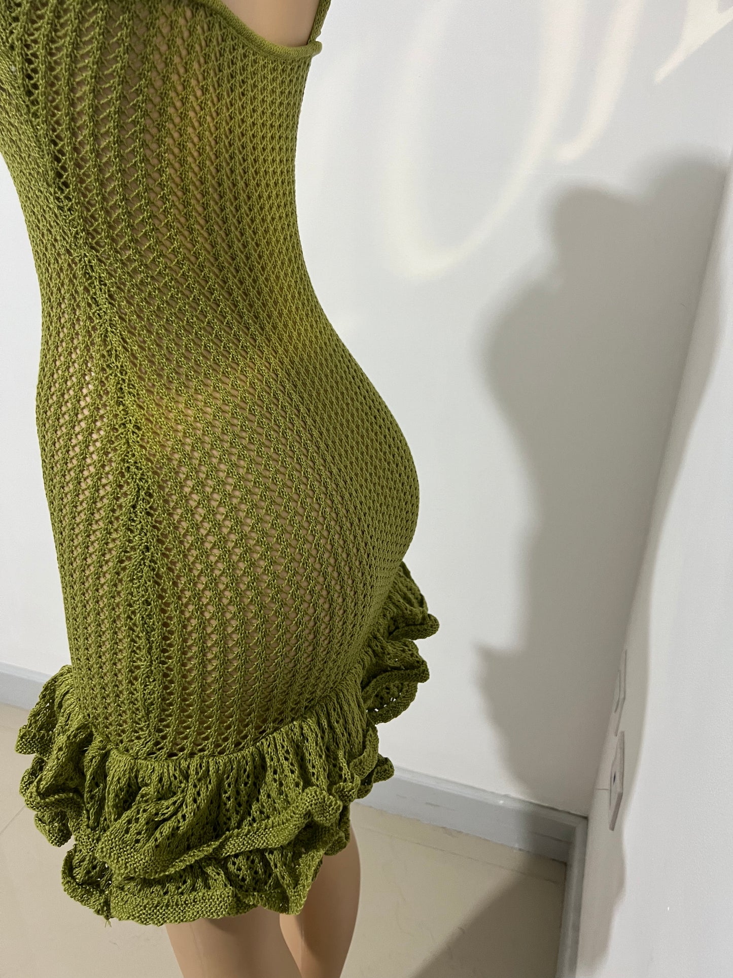 Azalea Crochet Dress (Green)