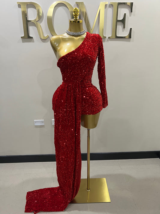 Holly Super Mini Allegra Dress (Red)