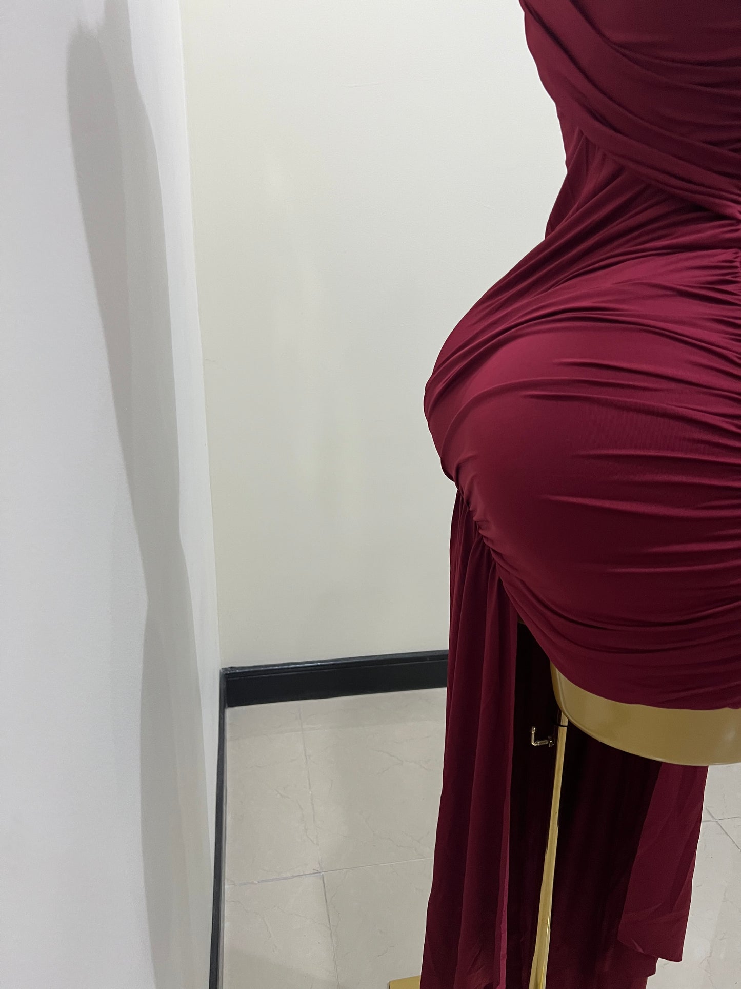 Samira Allegra Dress (Burgundy)