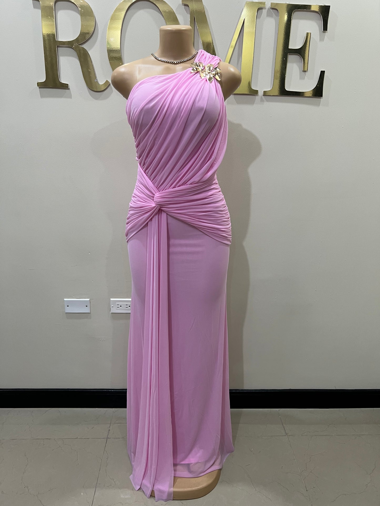 Michelle Petal Grace Dress (Light Pink)