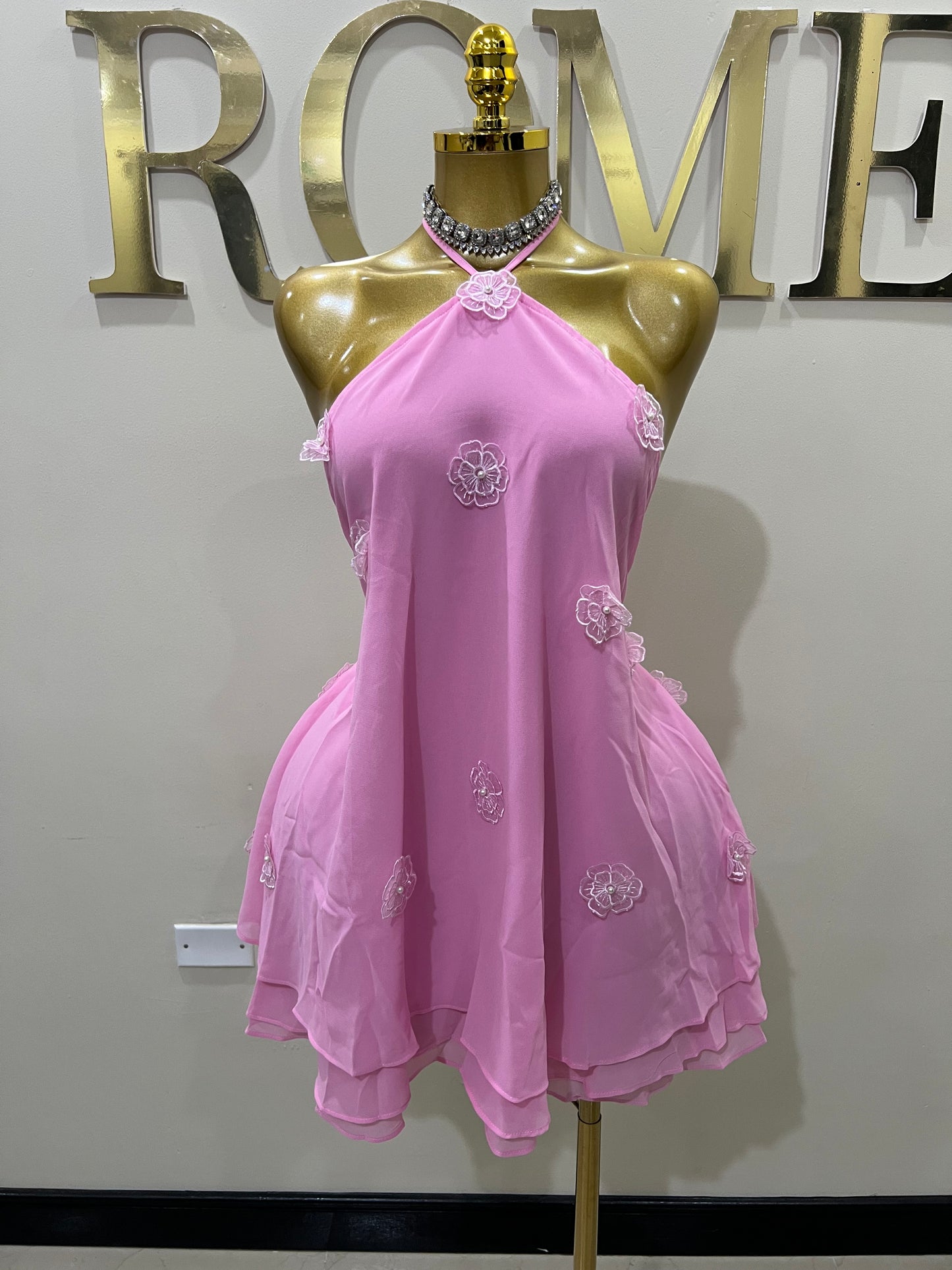 Rumi Petal Dress (Pink)