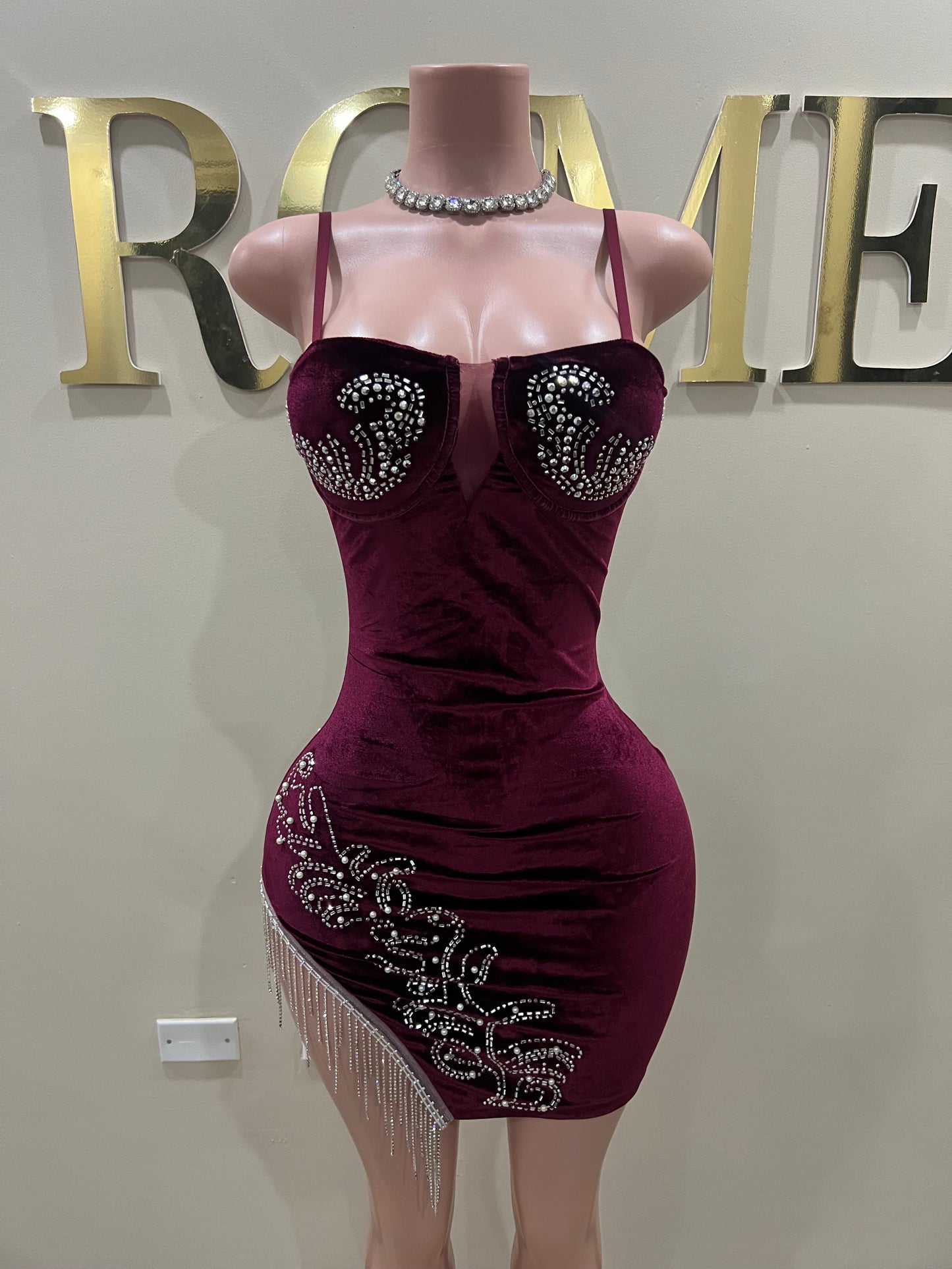 Spice Dress (Burgundy)