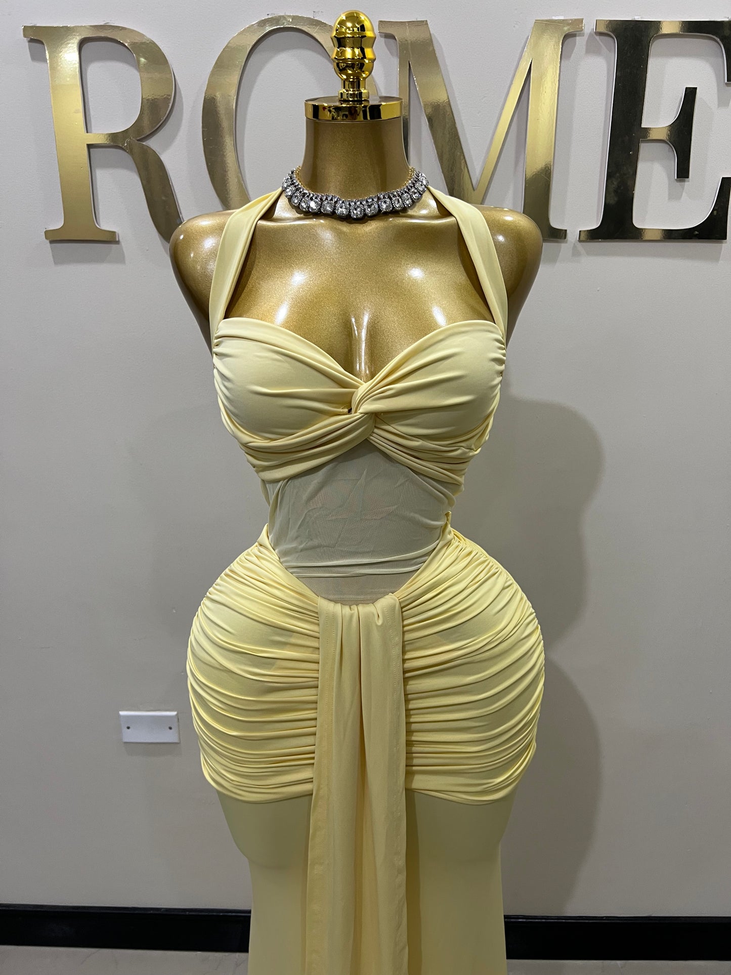 Sweetheart Nara Dress (Yellow)