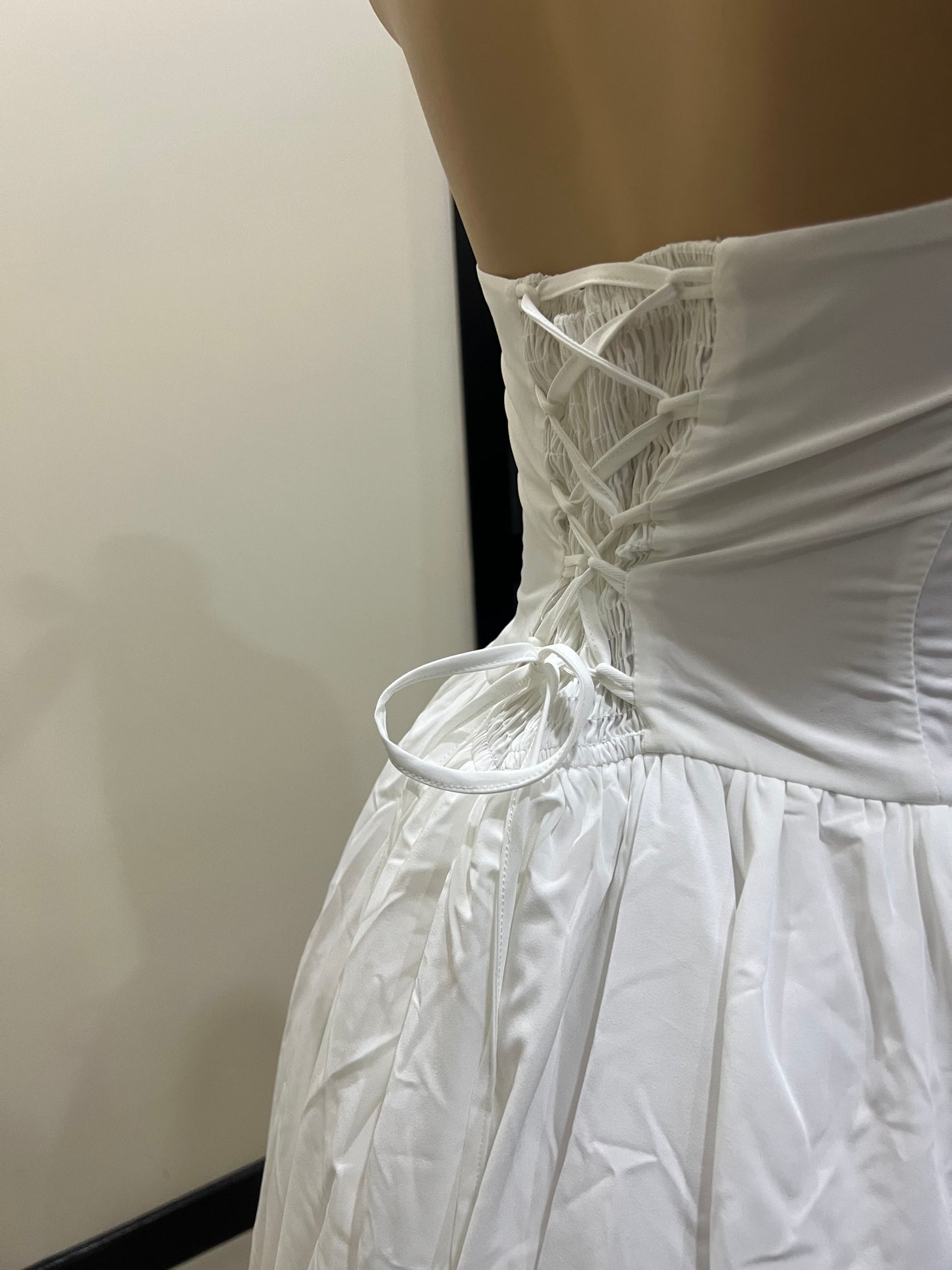 Diana Halter Dress (White)
